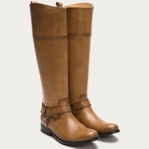 Frye Melissa Harness Boots in Camel
